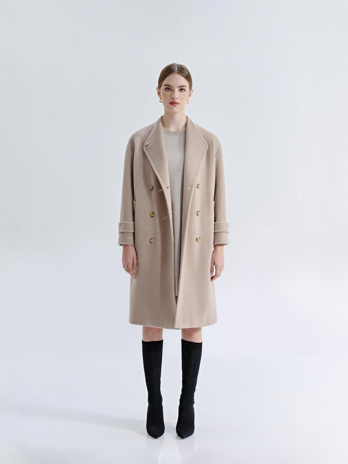 ASTRA SILK WOOL TWILL COAT