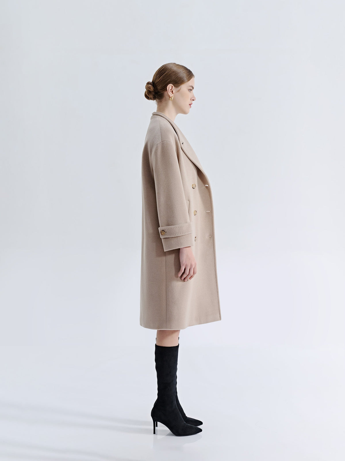 ASTRA SILK WOOL TWILL COAT