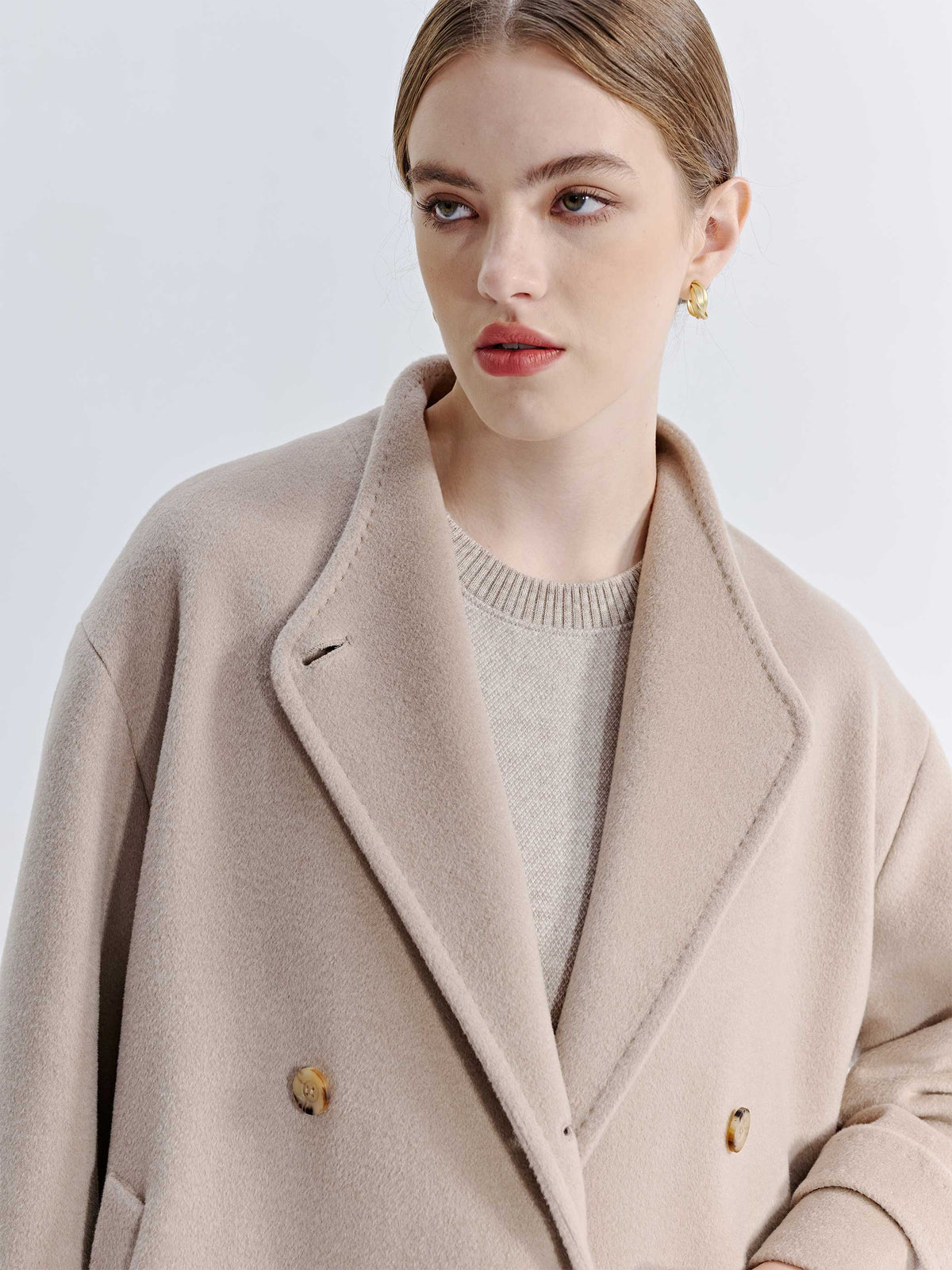 ASTRA SILK WOOL TWILL COAT