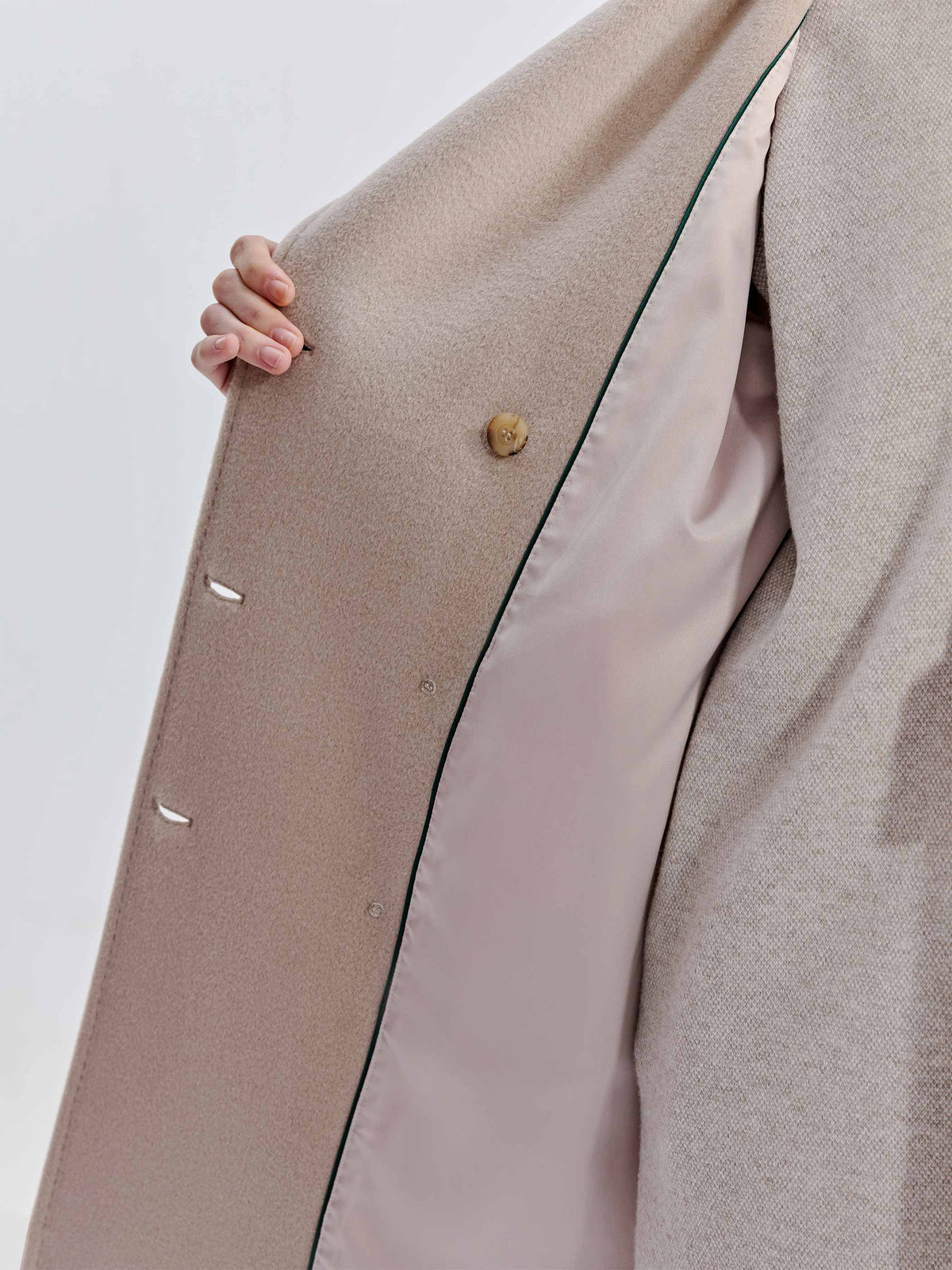 ASTRA SILK WOOL TWILL COAT