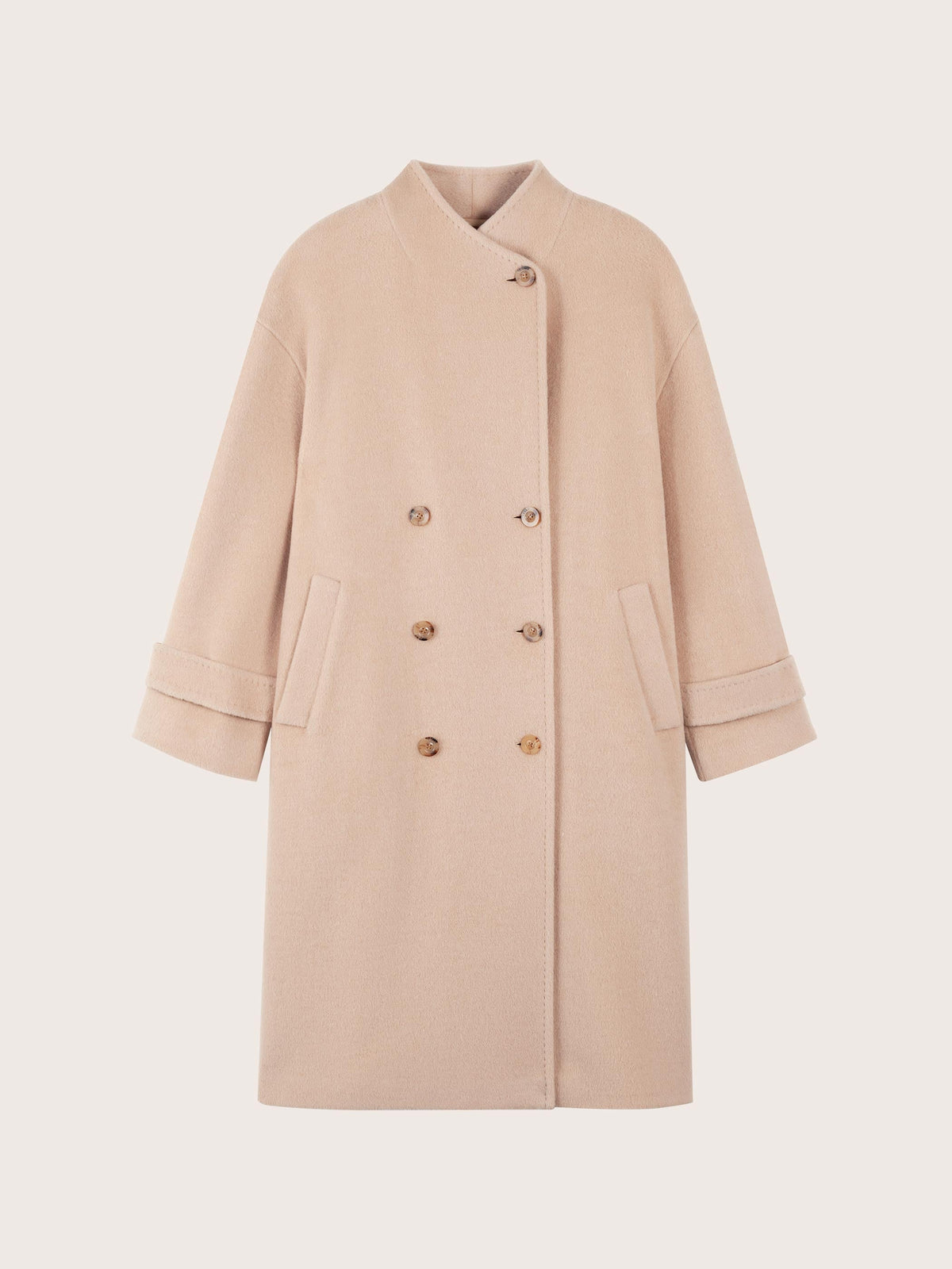 ASTRA SILK WOOL TWILL COAT