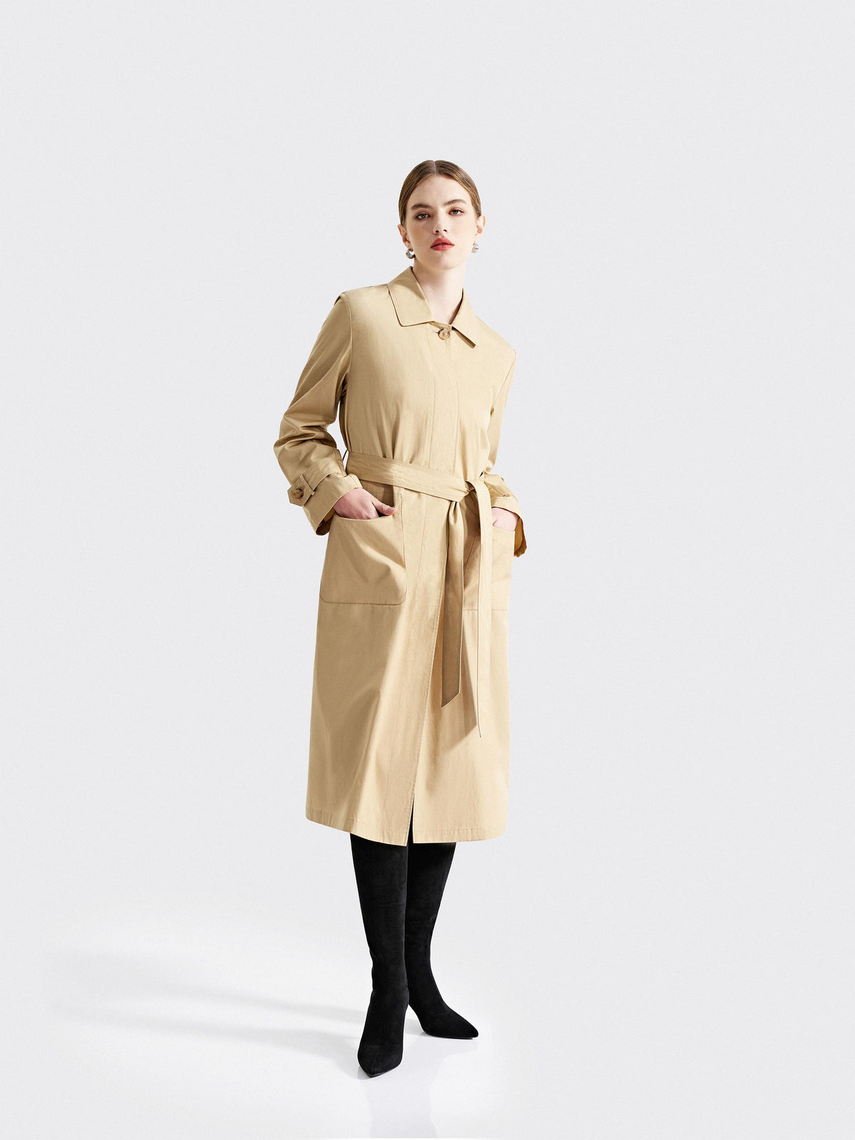 VALORA LIGHTWEIGHT COTTON TRENCH COAT