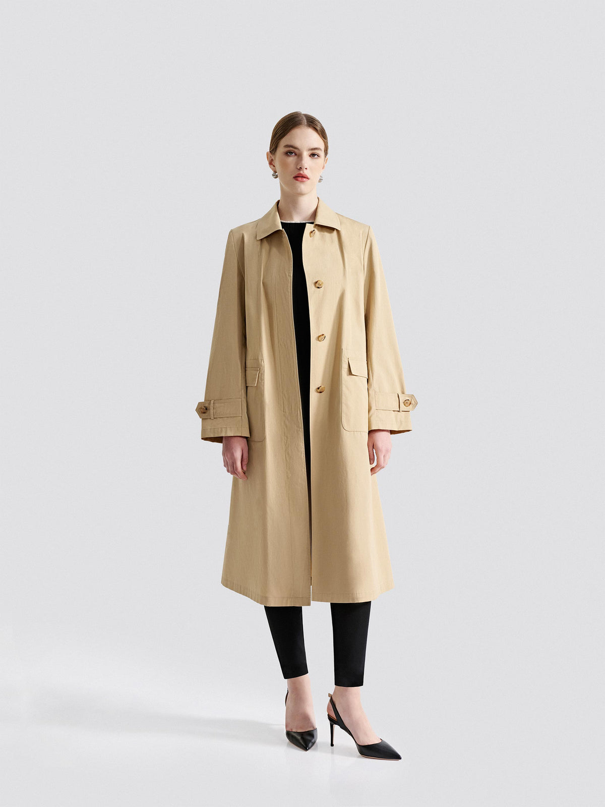 VALORA LIGHTWEIGHT COTTON TRENCH COAT