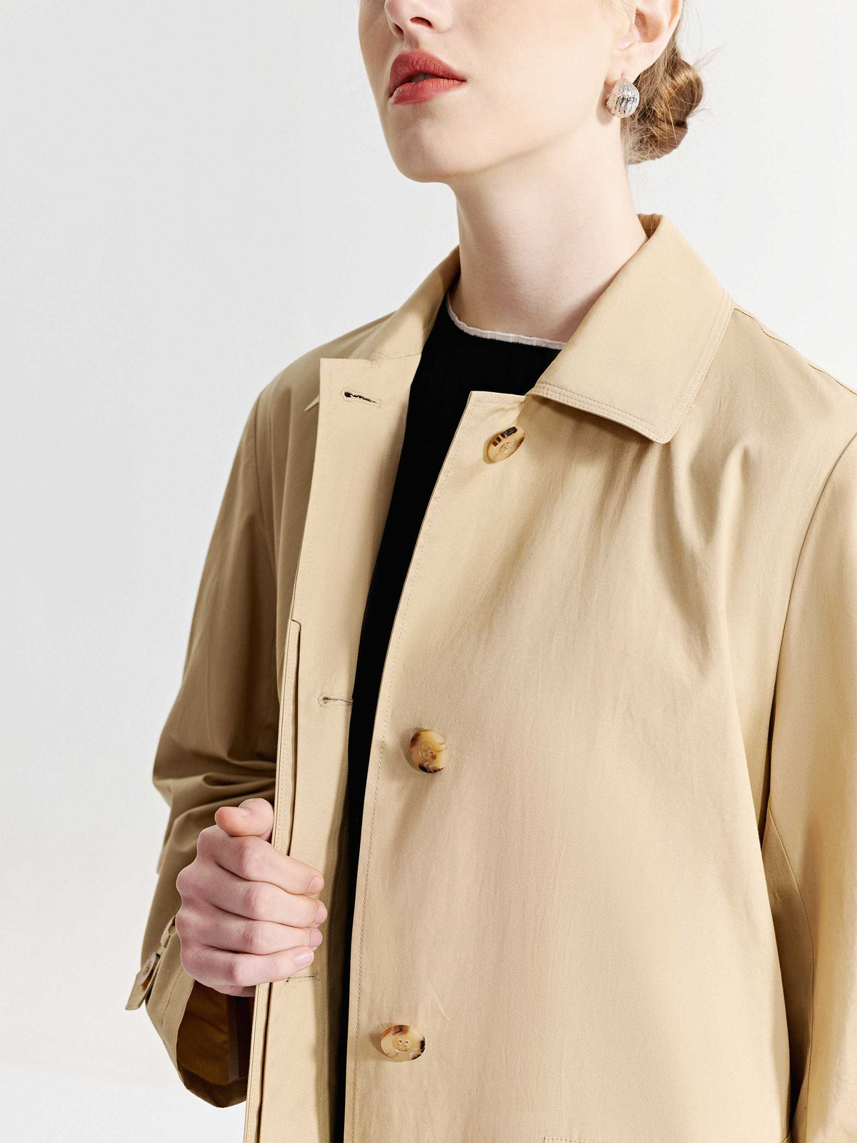 VALORA LIGHTWEIGHT COTTON TRENCH COAT