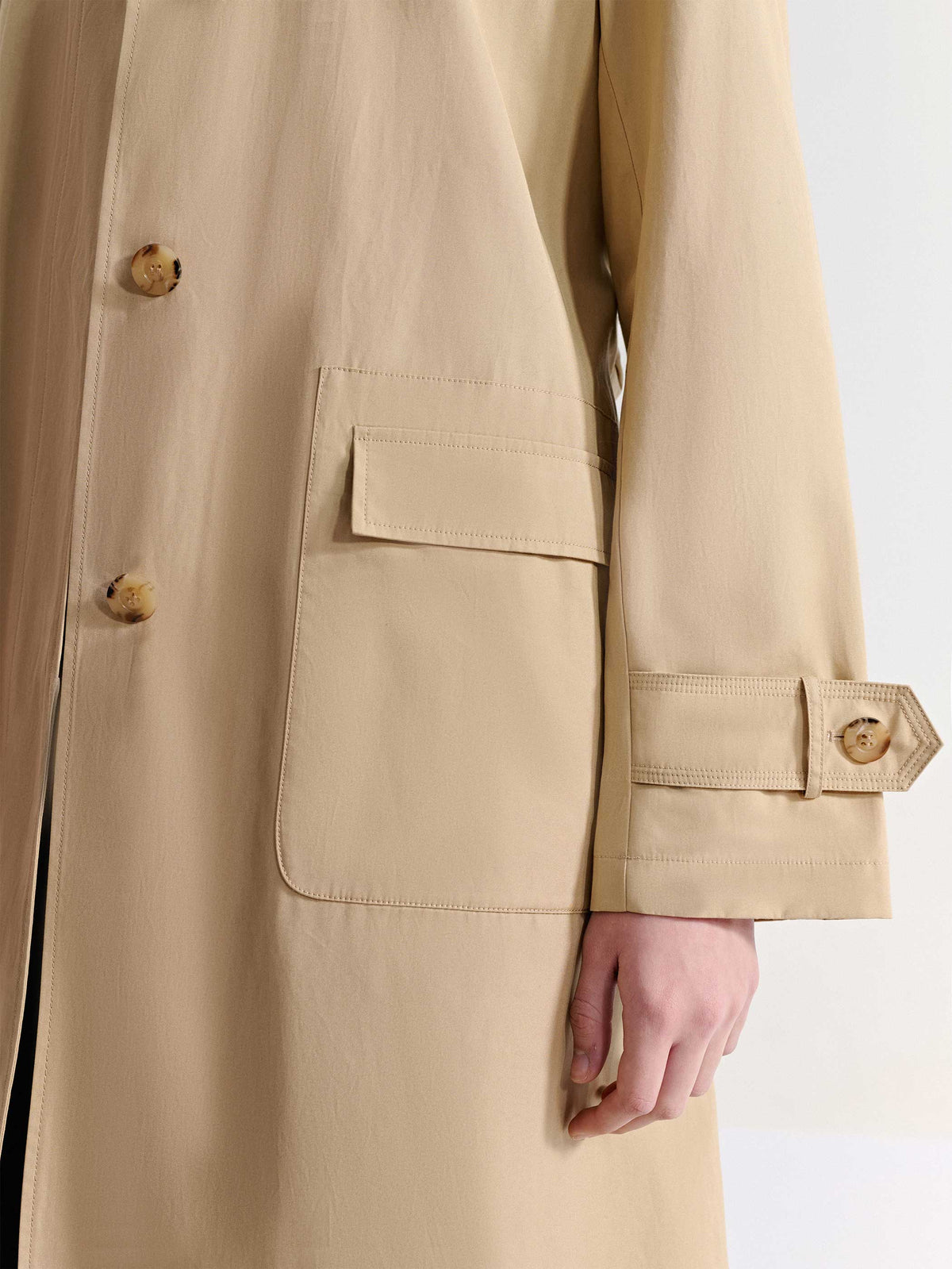 VALORA LIGHTWEIGHT COTTON TRENCH COAT