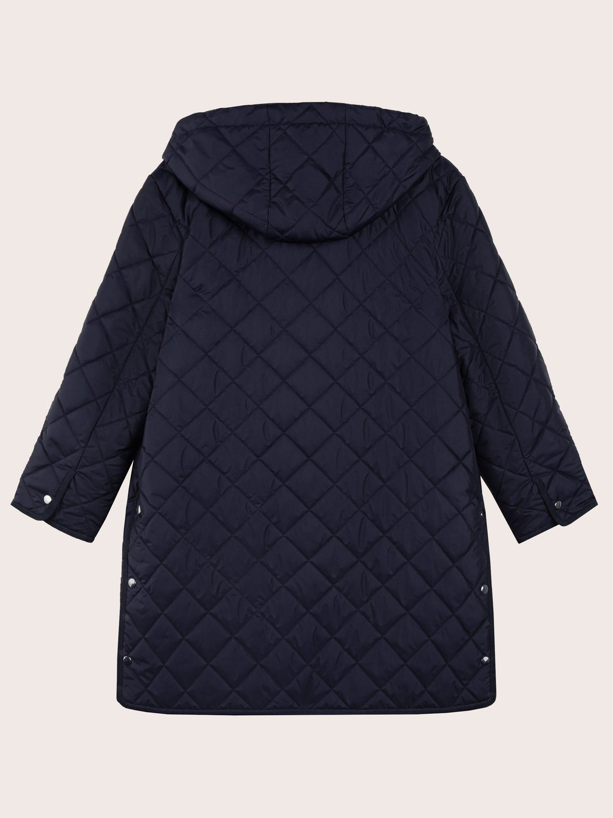 CELESTE QUILTED WOOL FILLED LONG COAT