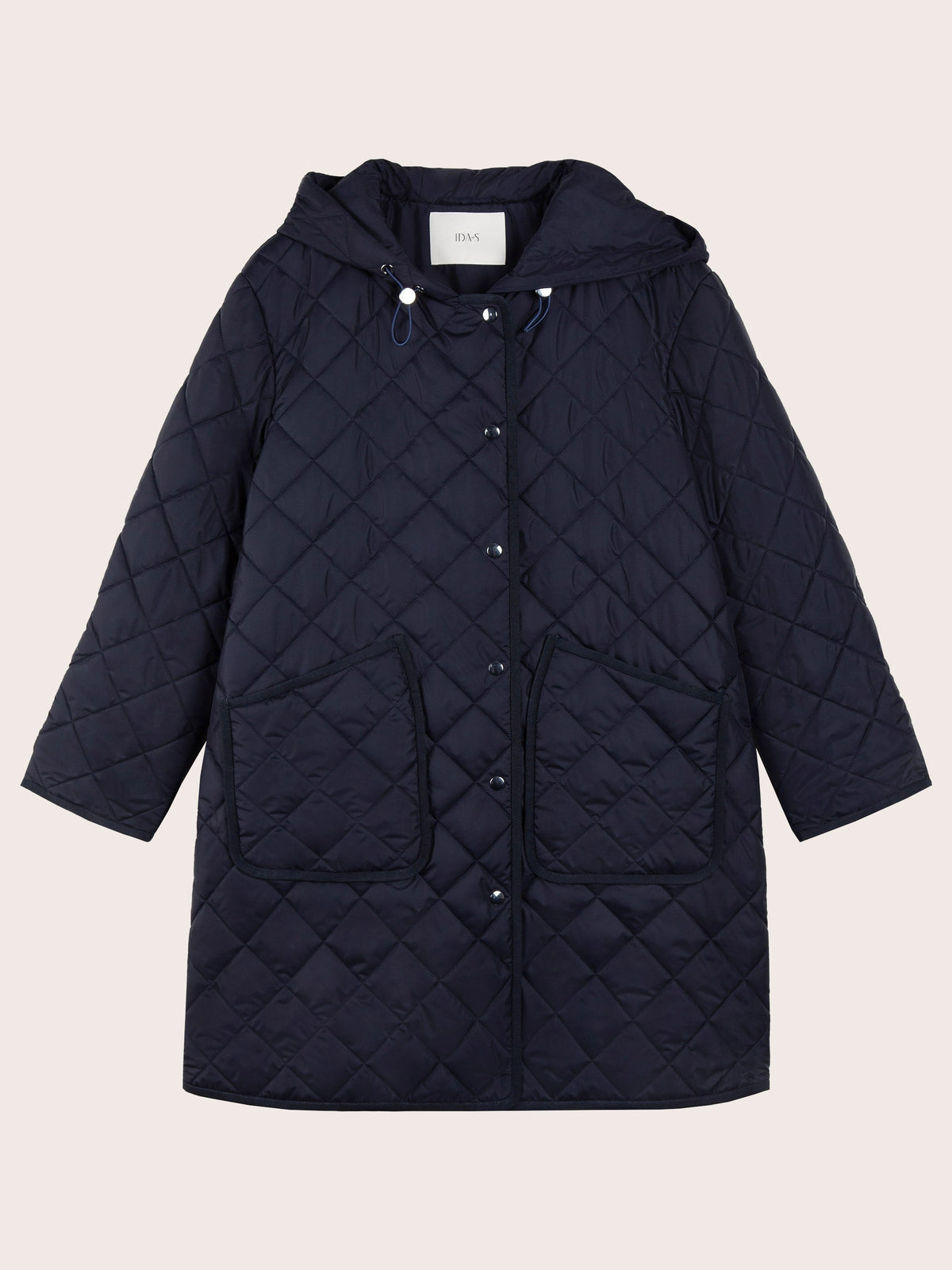 CELESTE QUILTED WOOL FILLED LONG COAT