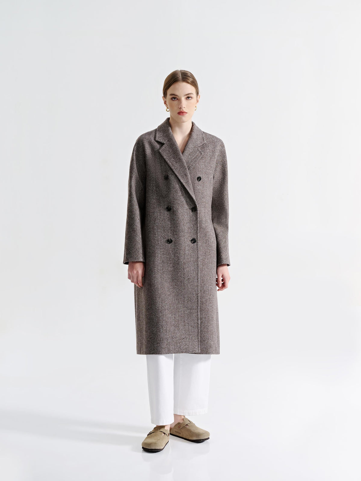 ELARA DOUBLE BREASTED WOOL COAT