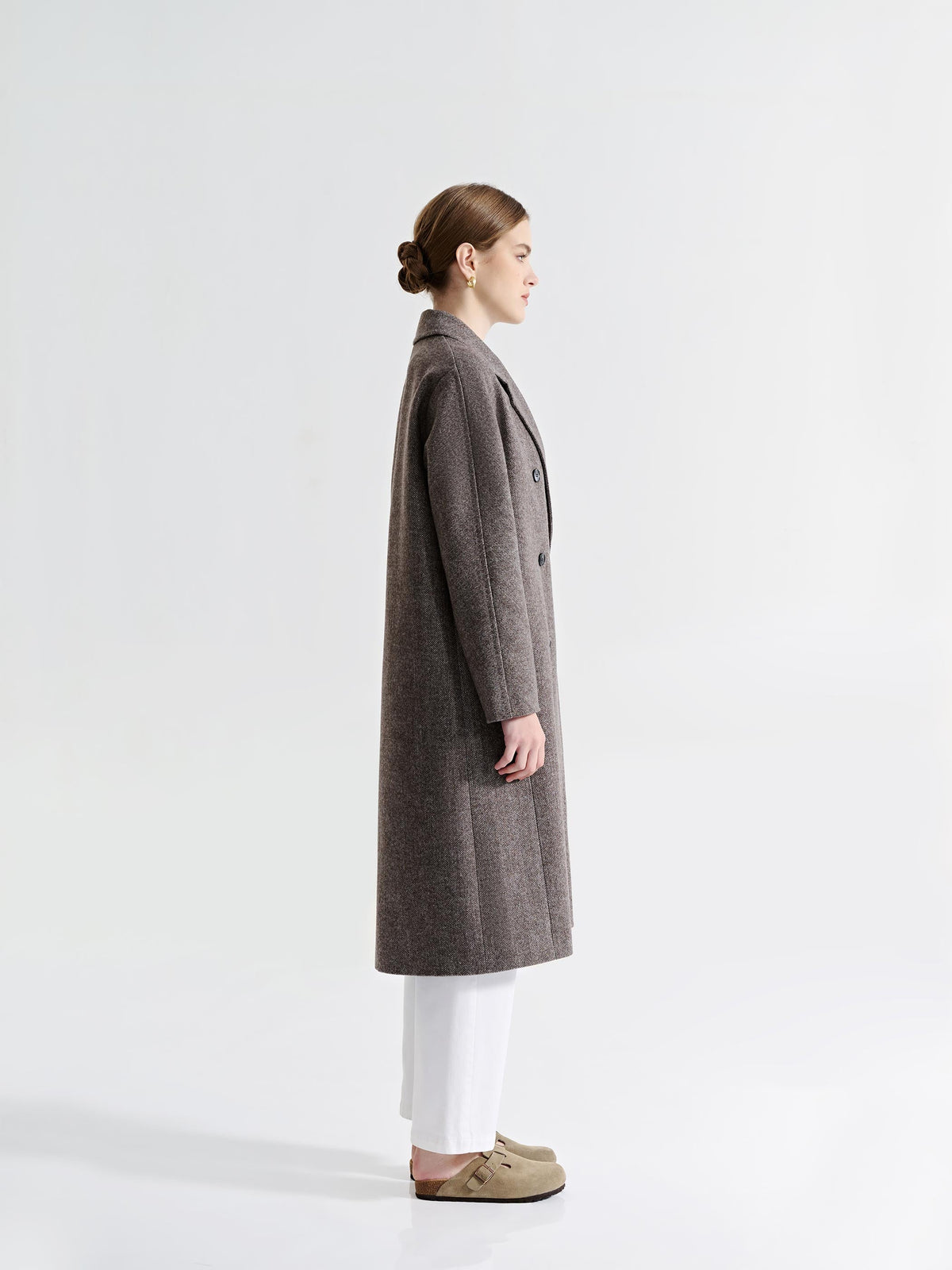 ELARA DOUBLE BREASTED WOOL COAT