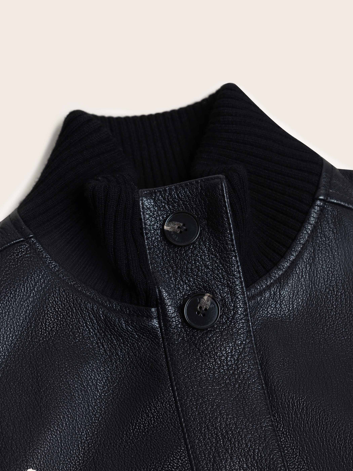 ISOLDE LEATHER BOMBER JACKET