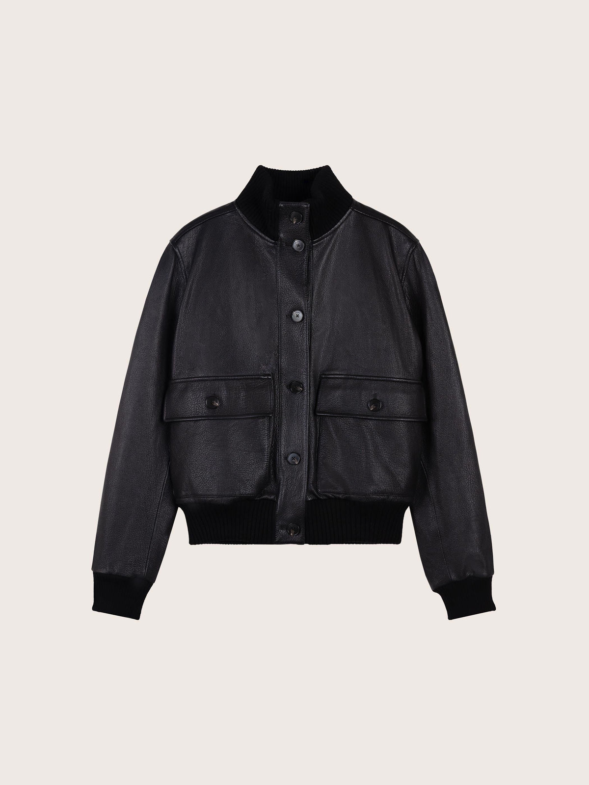 ISOLDE LEATHER BOMBER JACKET