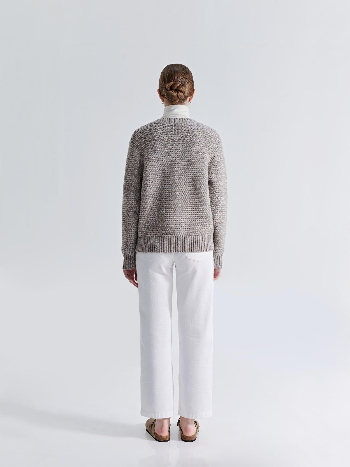 CLEO LONG SLEEVE WOOL CREW KNIT