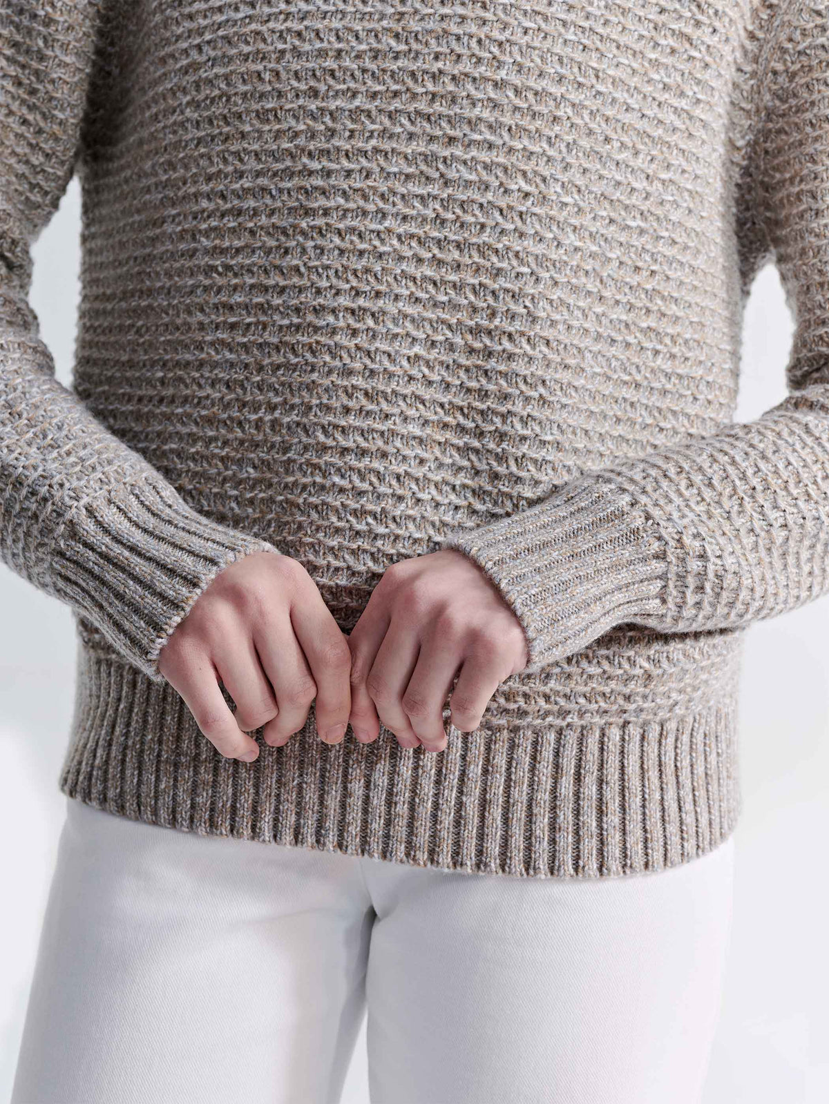 CLEO LONG SLEEVE WOOL CREW KNIT