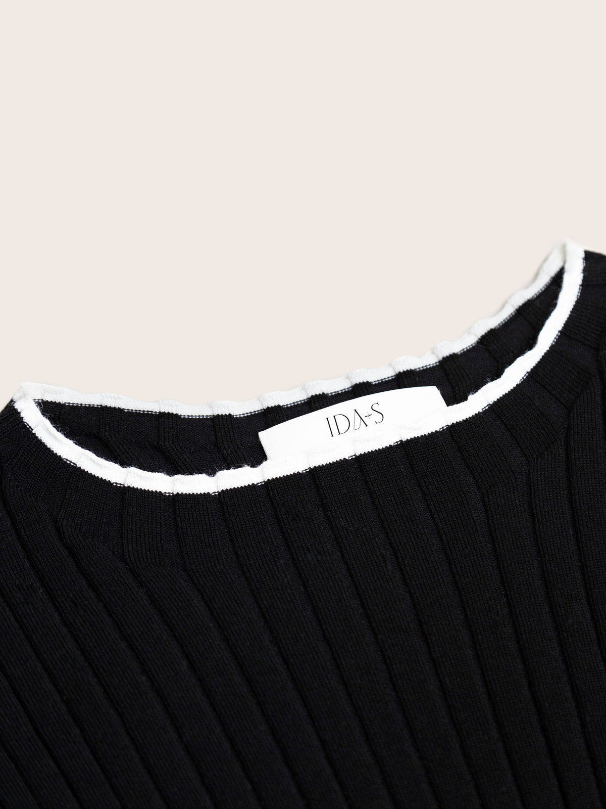 EVY LONG SLEEVE WOOL RIB KNIT