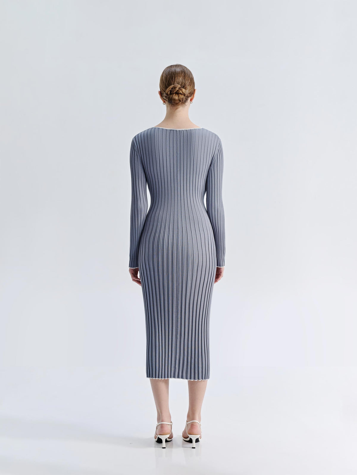 ASHA V NECK KNIT DRESS