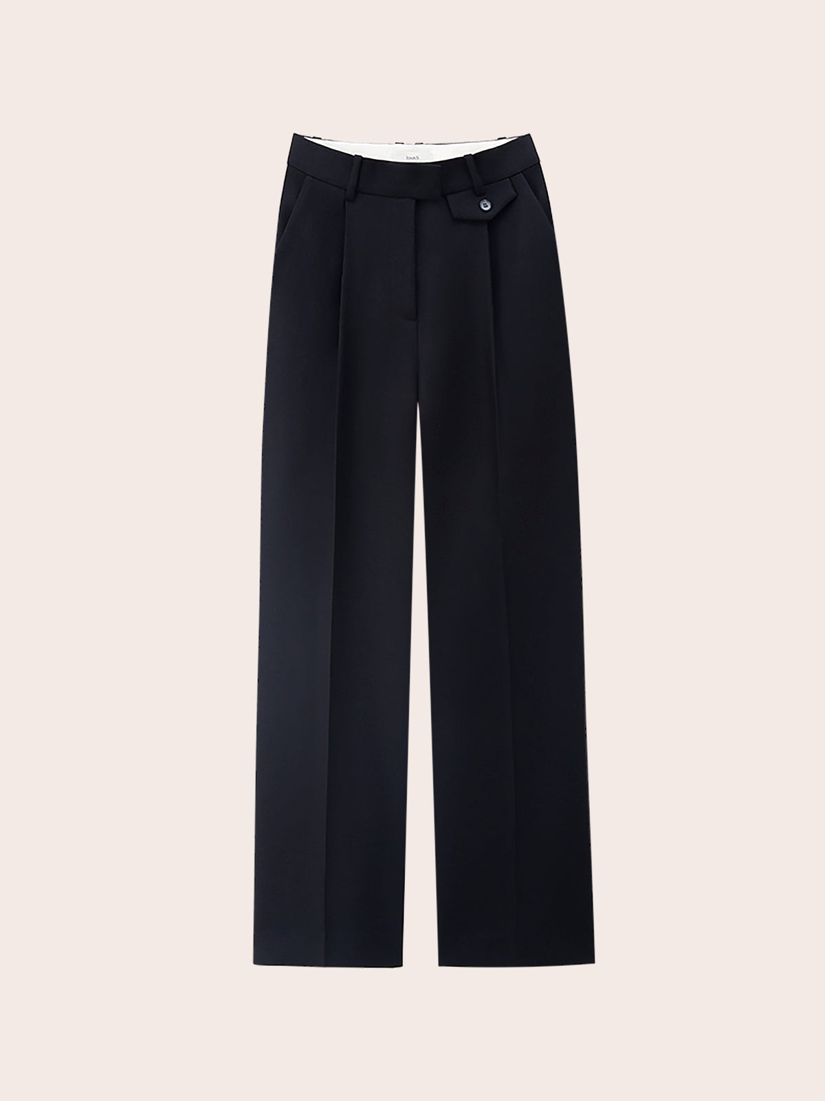 SERAPHINE TWILL WOOL STRAIGHT SUIT PANTS