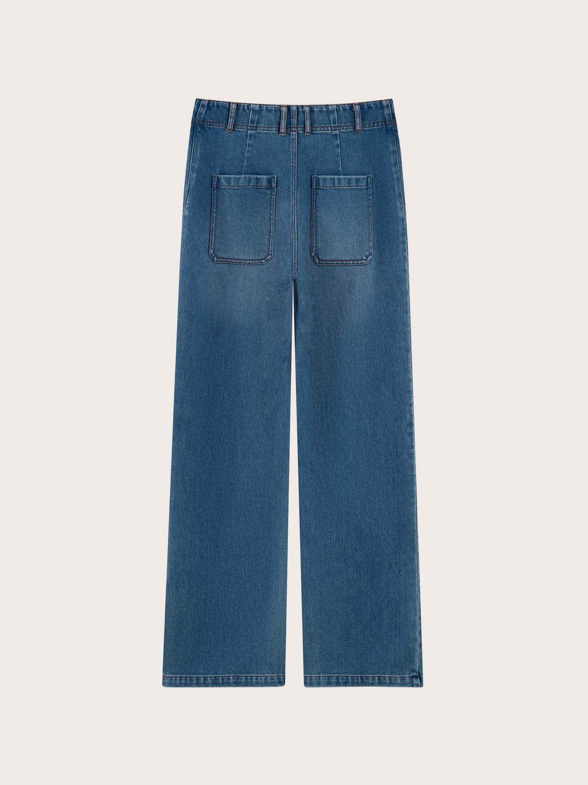 SOLEIL HIGH WAISTED STRAIGHT DENIM