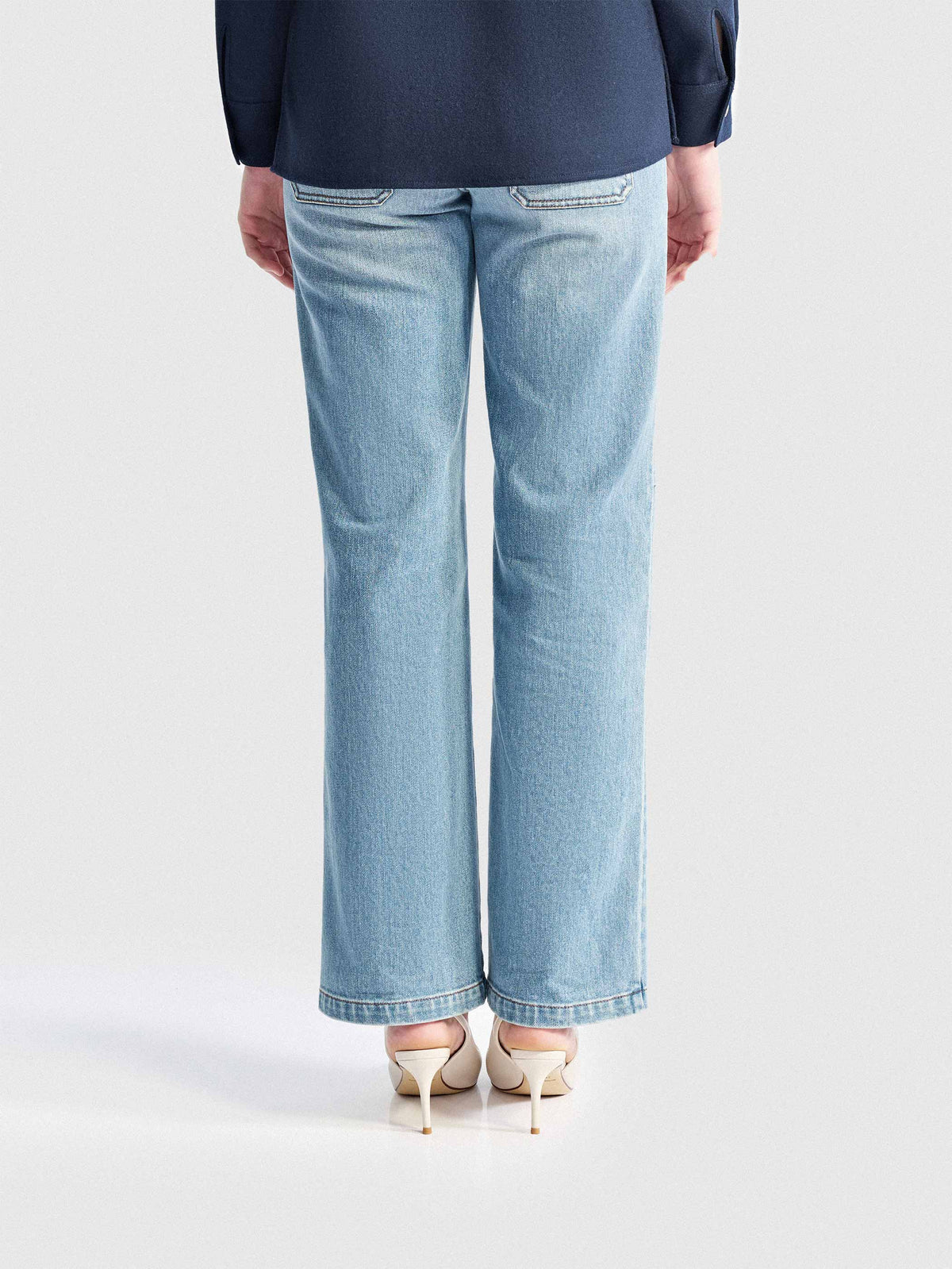 SOLEIL HIGH WAISTED STRAIGHT DENIM