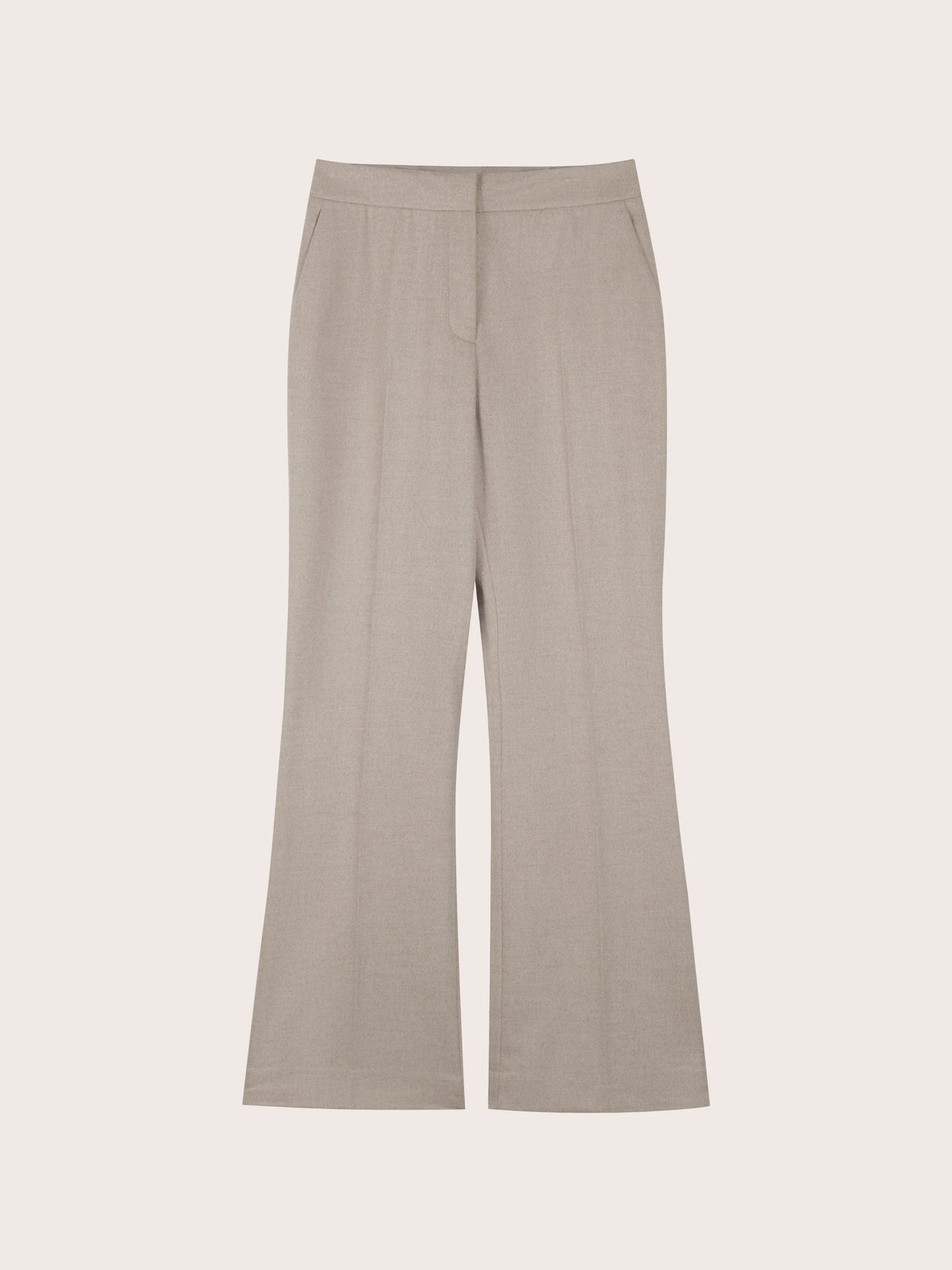 LIORA SILK WOOL STRAIGHT LEG SUIT PANTS