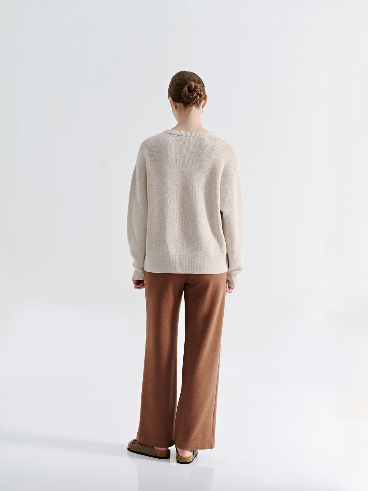 LENI WOOL WIDE LEG PANTS