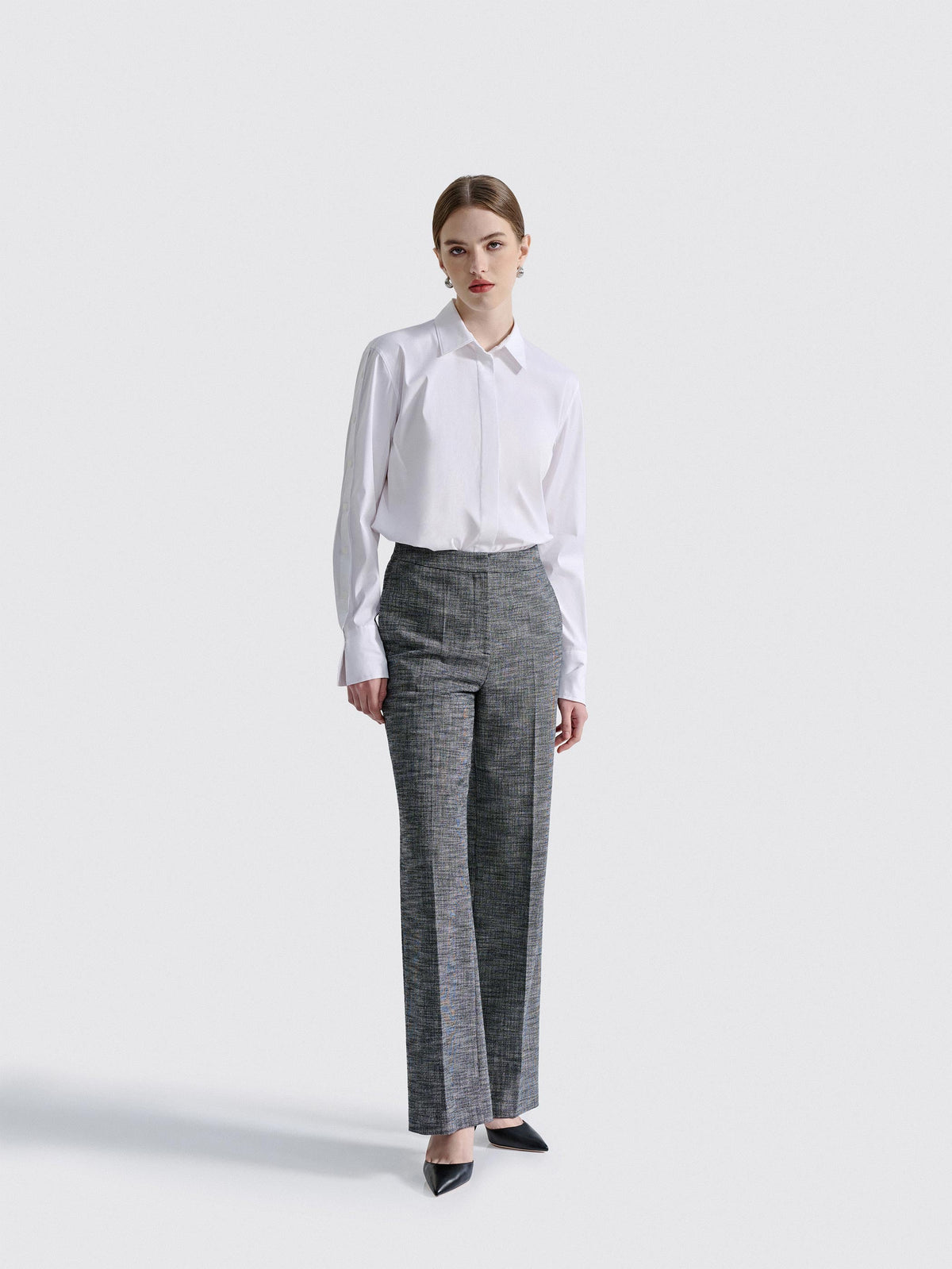 EMBER TWEED SUIT STRAIGHT-LEG PANTS