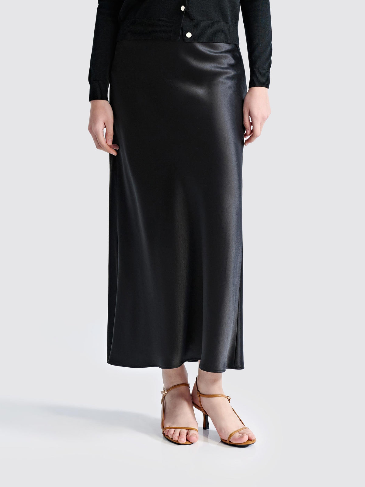 FREYA MAXI SATIN SKIRT