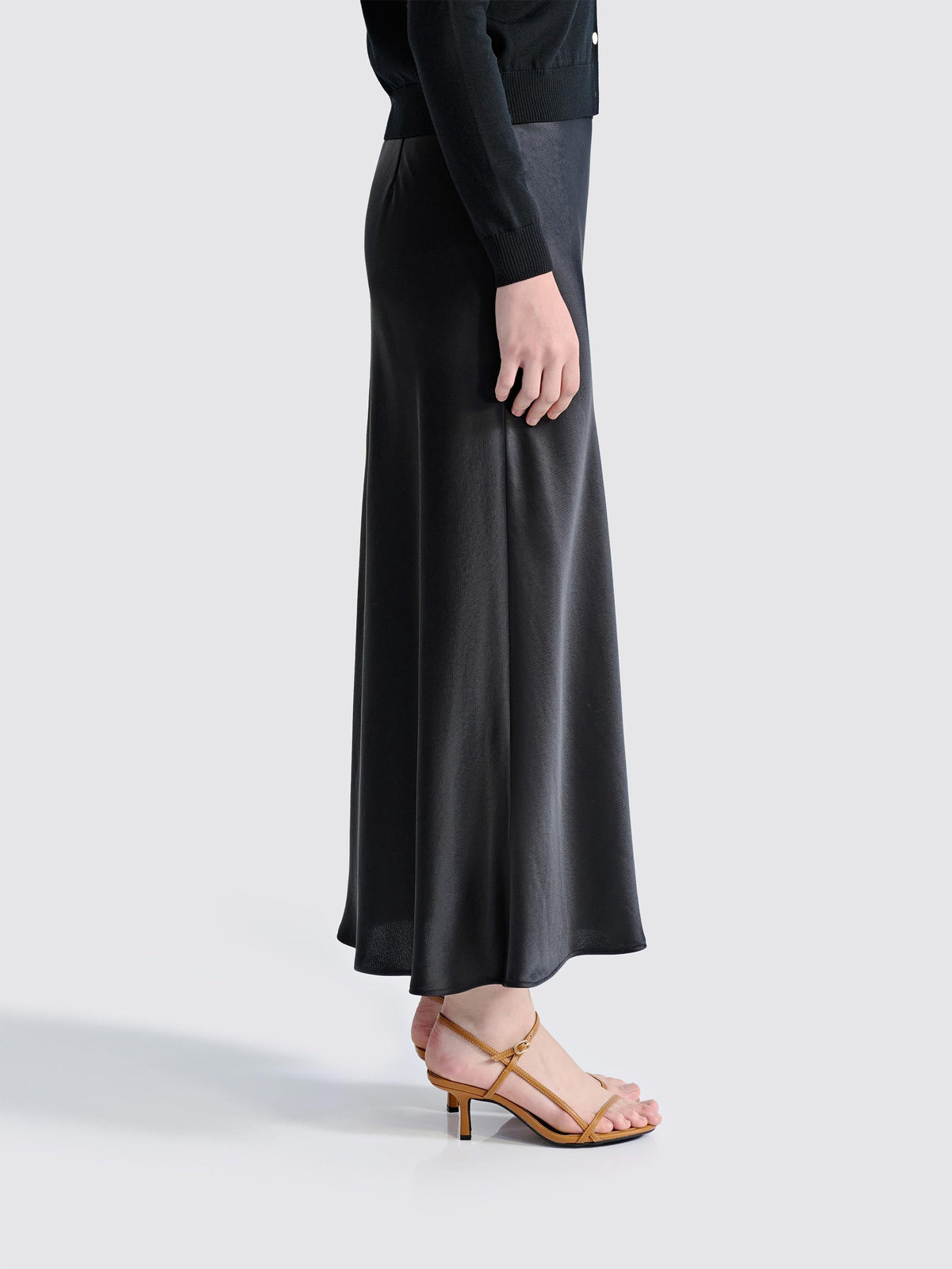 FREYA MAXI SATIN SKIRT