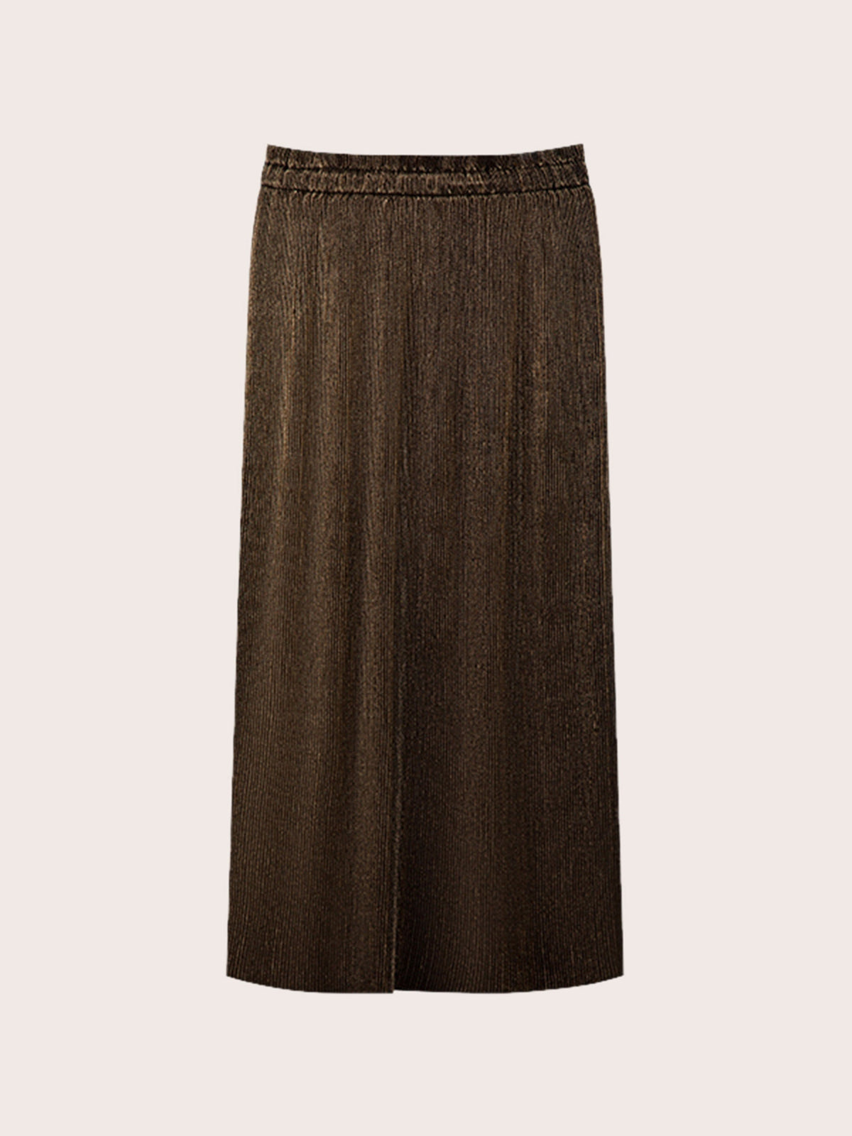 HARLOW METALLIC PLEATED SKIRT